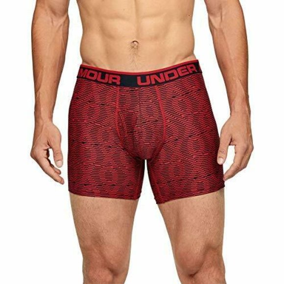 Under Armour Underwear & Socks Under Armour Mens Printed Boxer Brief Redblack Poshmark